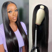 U Part Wig Human Hair Half Wigs Body Wave Wig Long Straight Wigs Glueless