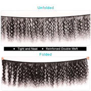 9A Grade Loose Deep Wave 3/4 Bundles With Frontal Brazilian Virgin Hair - ashimaryhair