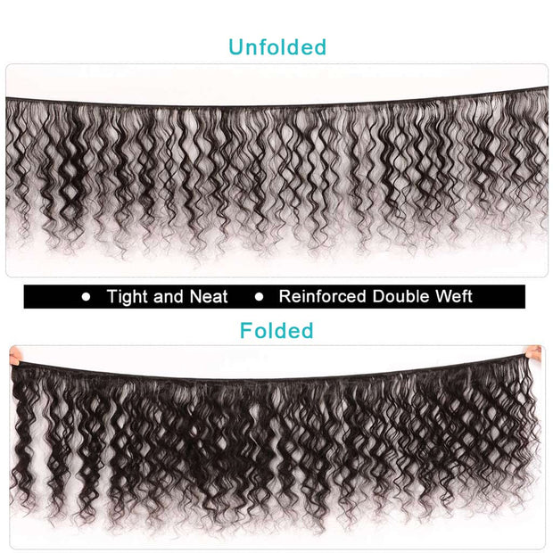 4 Bundles 9A Loose Deep Wave Indian Human Hair Bundles Natural Color - ashimaryhair