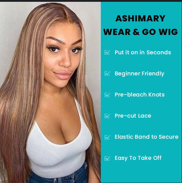    Wear-_-Go-Wig-Highlight-Piano-Color-Straight-Glueless-13x4-Transparent-Lace-Wig-Ashimary-Hair