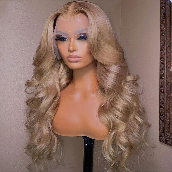 BOGO Ashimary Ash Blonde Straight Hair Lace Frontal Wigs