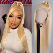 Pre Plucked 613 Blonde Hair 360 Lace Frontal Wig with Baby Hair Hd Transparent Lace