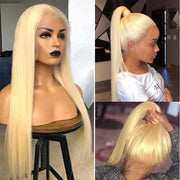 Pre Plucked 613 Blonde Hair 360 Lace Frontal Wig with Baby Hair Hd Transparent Lace