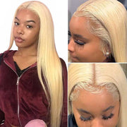 Pre Plucked 613 Blonde Hair 360 Lace Frontal Wig with Baby Hair Hd Transparent Lace