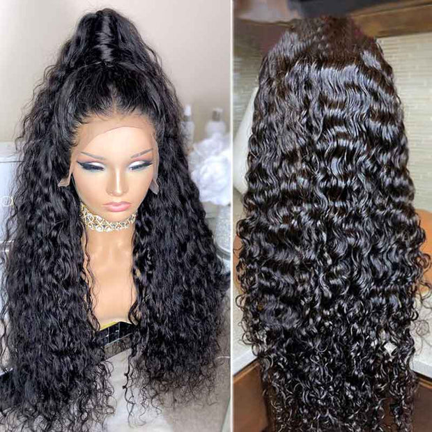 BOGO 13*6 Water Wave Lace Front Wig Ashimary Human Hair M Cap
