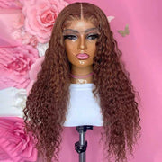 #4 Dark Brown Wig Deep Wave Lace Front Wigs Pre-plucked Human Hair Luxurious Customization