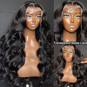 Double Drawn Body Wave Front Wig 15A Transparent HD 13*4 Lace Wig