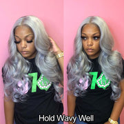 Grey Lace Front Wig 13x6 Transparent Hd 13x4 Lace Frontal Bone Straight Wig Ashimary Human Hair