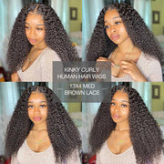 Kinky Curly 13x4 & 5x5 HD Transparent Lace Wig