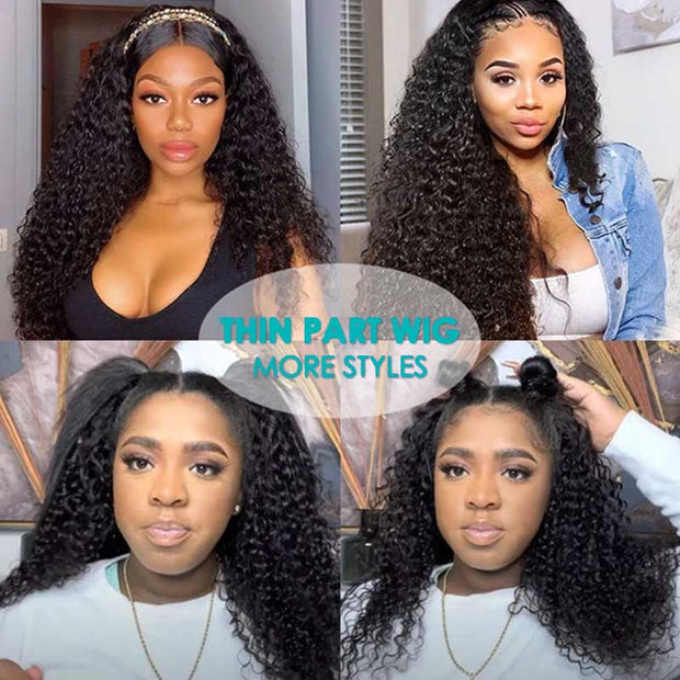 Ashimary human hair V-part curly wigs gluless easy to install human hair wigs