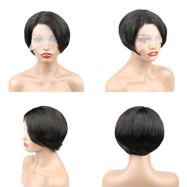 FLASH SALE Pixel Wig Fashion Cheap Pre-Styled Short Bob Wigs Human Hair