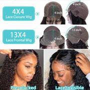 BOGO Short Curly Wig 10A Grade Jerry Curl Bob Virgin Hair