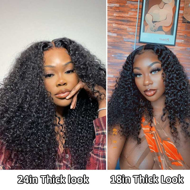 Ashimary human hair V-part curly wigs gluless easy to install human hair wigs