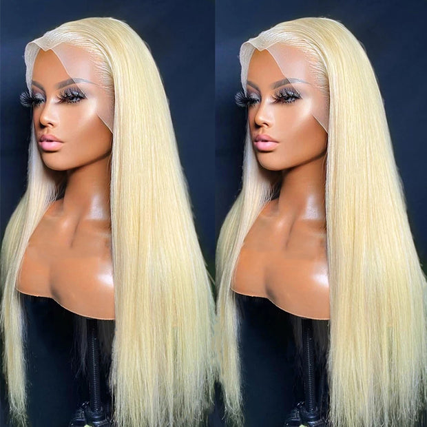 613 Blonde Transparent HD Lace Front Wigs 13*4 Frontal Brazilian Ashimary Human Hair