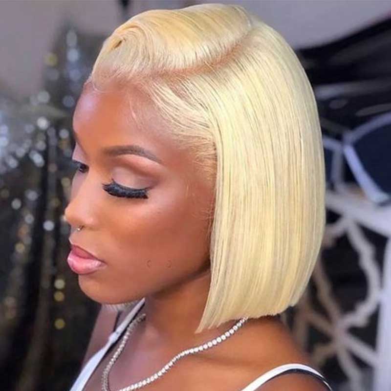 Straight clearance blonde bob