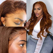 Brown Lace Front Wigs Brazilian Human Hair-AshimaryHair.com