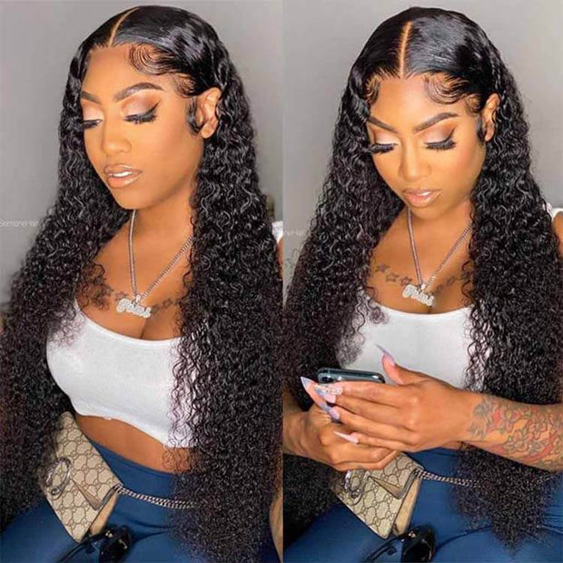 13x4 lace frontal jerry curly wig