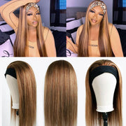 BOGO Highlight Piano Color Headband Glueless Wig Human Hair Luxurious Customization