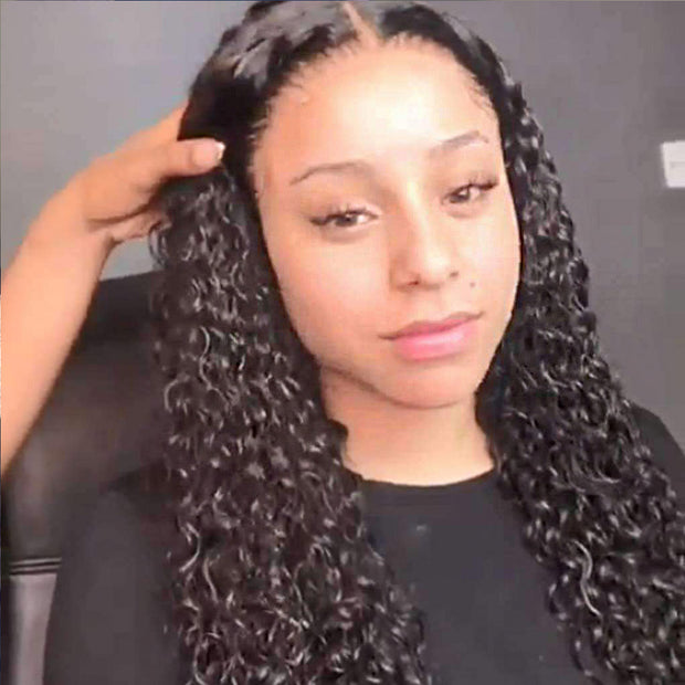 10A Jerry Curly Virgin Hair 3 Bundles With Frontal 100% Human Hair - ashimaryhair