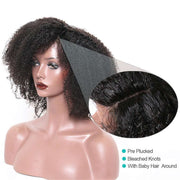 Full Lace Wig Afro Kinky Curly Human Hair Wigs Brazilian Hair-AshimaryHair.com