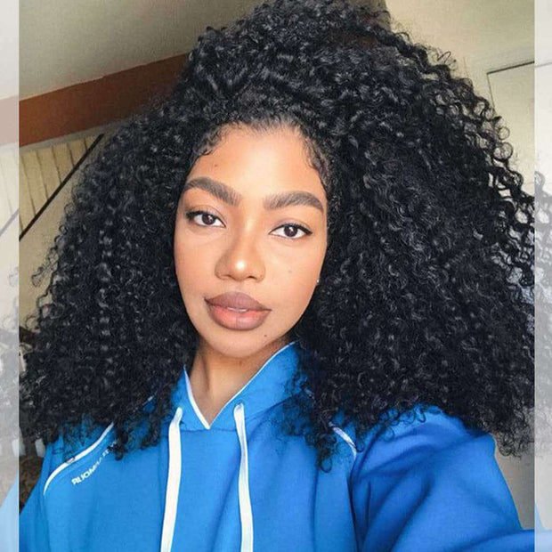 Full Lace Wig Afro Kinky Curly Human Hair Wigs Brazilian Hair AshimaryHair ashimaryhair