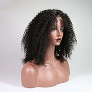 Glueless 4*4 Lace Closure Wig Afro Kinky Curly Human Hair Wigs Brazilian Hair-AshimaryHair.com