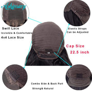 Glueless 4*4 Lace Closure Wig Cap -AshimaryHair.com