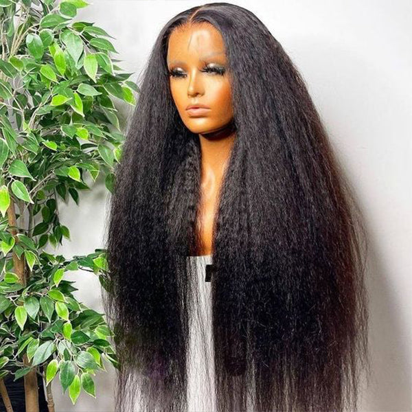 Transparent hd 13x4 Lace Front kinky Straight Hair HD Lace Wig