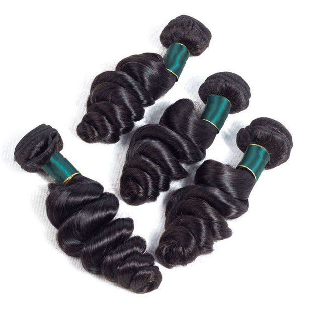 Loose Wave Hair Single Bundle 9A Brazilian Human Hair Natural Color - ashimaryhair