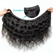 9A Brazilian Body Wave Hair 4 Bundles With Lace Frontal Human Hair - ashimaryhair