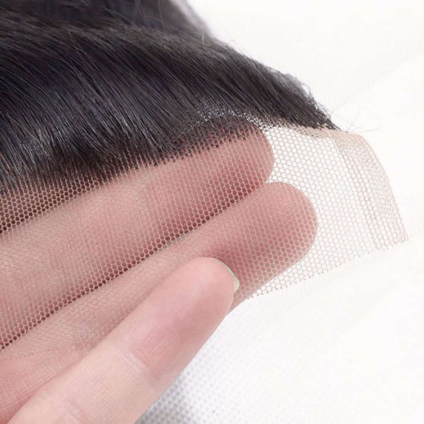 Bundles with 6*6 7*7 Closure 9A Straight Soft Brazilian Virgin Hair Natural Color - ashimaryhair
