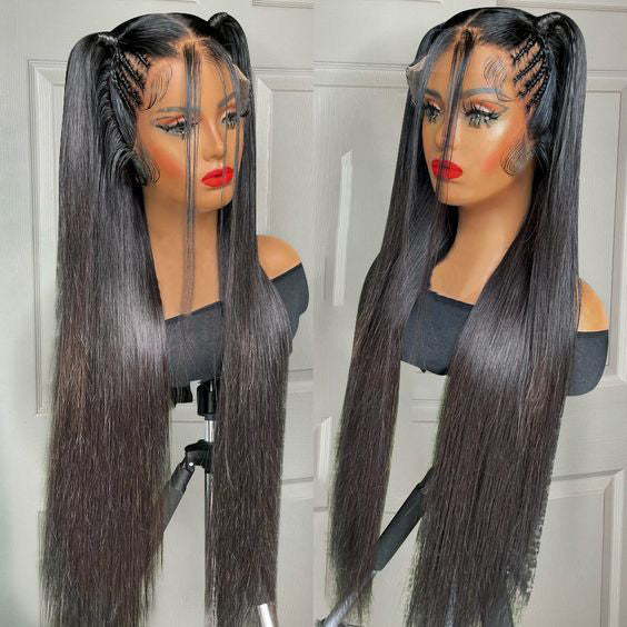 Flash Sale 28inch Ashimary Transparent hd Full 13*6 Lace Front Wig Straight Brazilian Human Hair
