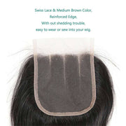 Top Quality Straight Human Hair 4*4 Lace Closure With Baby Hair-AshimaryHair.com