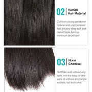 3 Bundles 9A Straight 100% Human Hair Bundles Natural Color - ashimaryhair