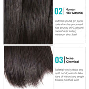3 Bundles 9A Straight 100% Human Hair Bundles Natural Color - ashimaryhair