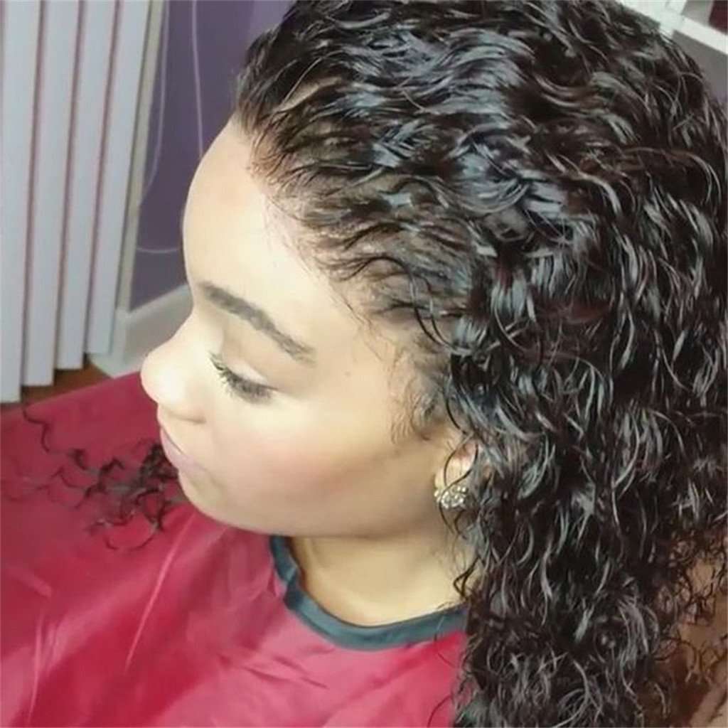 360 Full Lace Frontal Boho Braided Wigs Wave main image 1