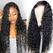 Water Wave 4*4 Lace Closure Wigs Glueless Human Hair Brazilian Natural Wave-AshimaryHair.com