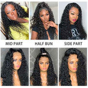 Long Wig | Water Wave 13x4 Transparent HD Lace Frontal Human Hair Wigs 28-38 Inch