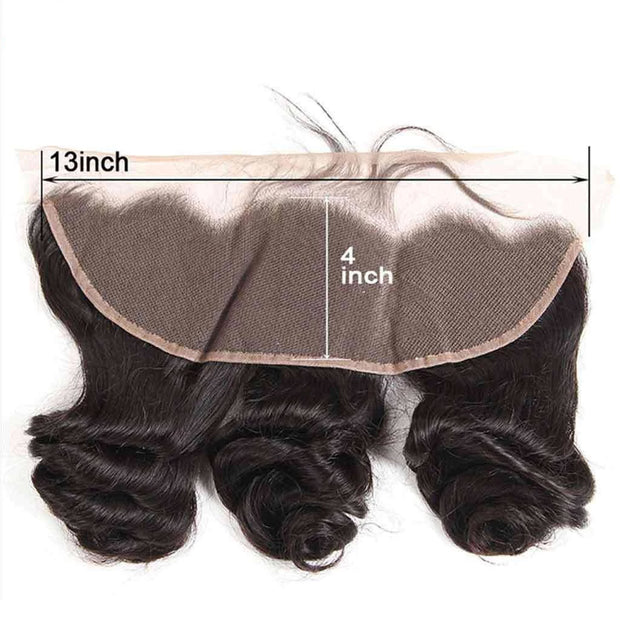 9A Grade Loose Wave 3 Bundles With Frontal Brazilian Virgin Hair - ashimaryhair